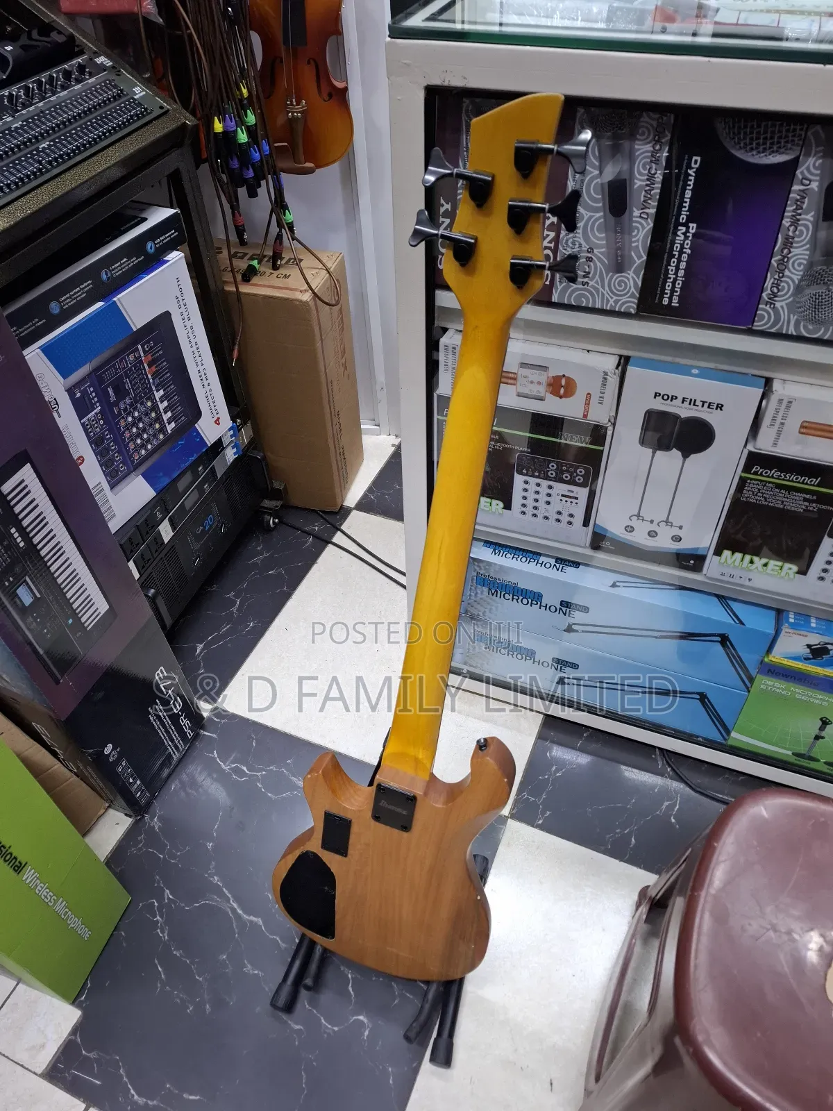 SDGR Ibanez 5 String Active Bass Guitar