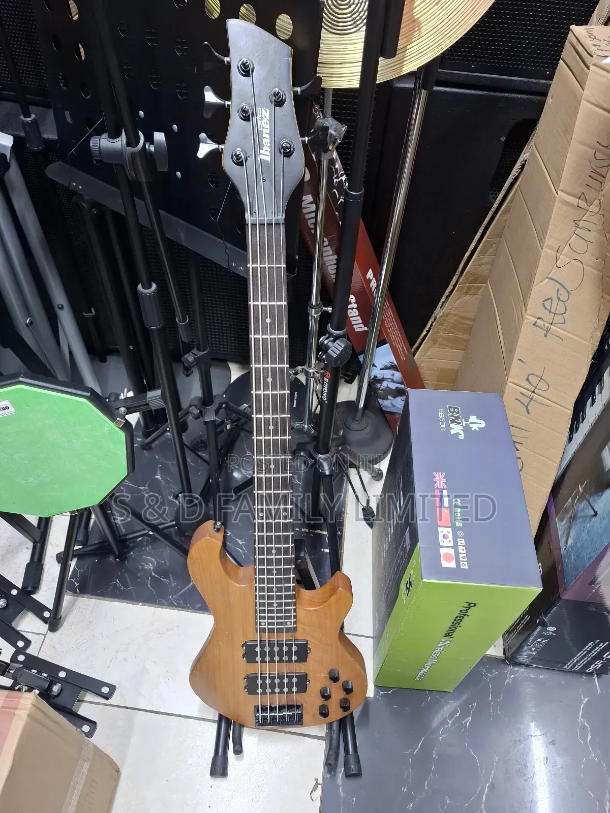 SDGR Ibanez 5 String Active Bass Guitar