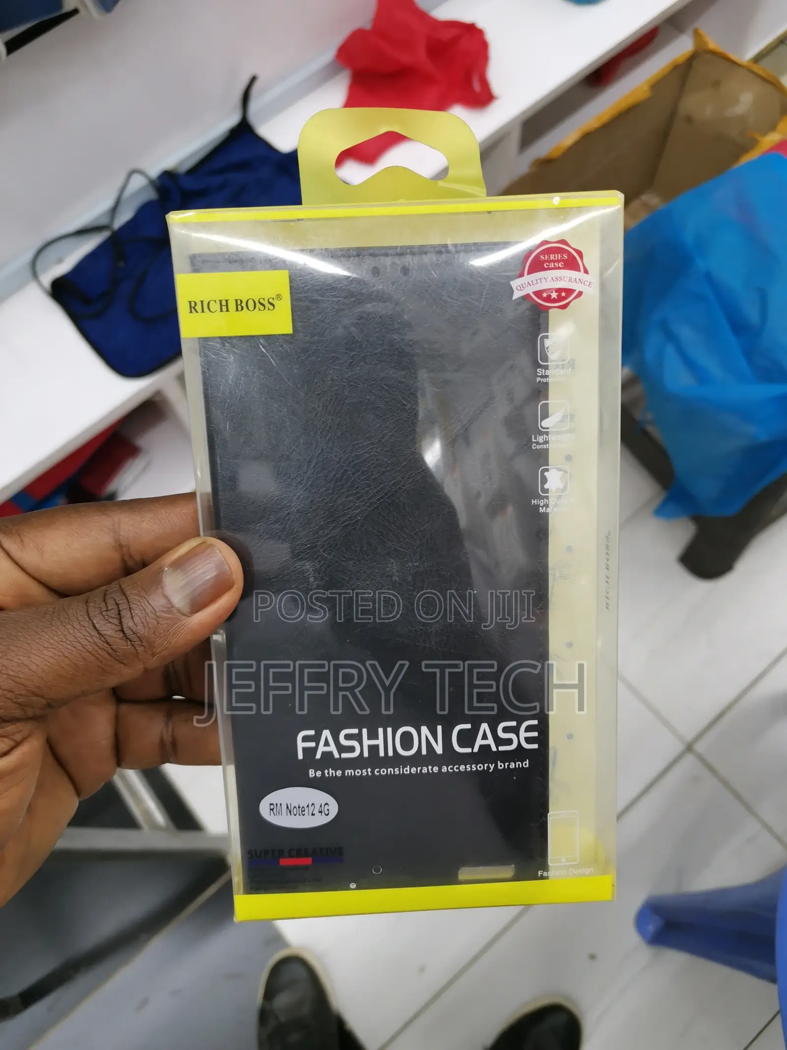 Xiaomi Redmi Note 12 Pro 4G Cover - Black - Rich Boss Leath
