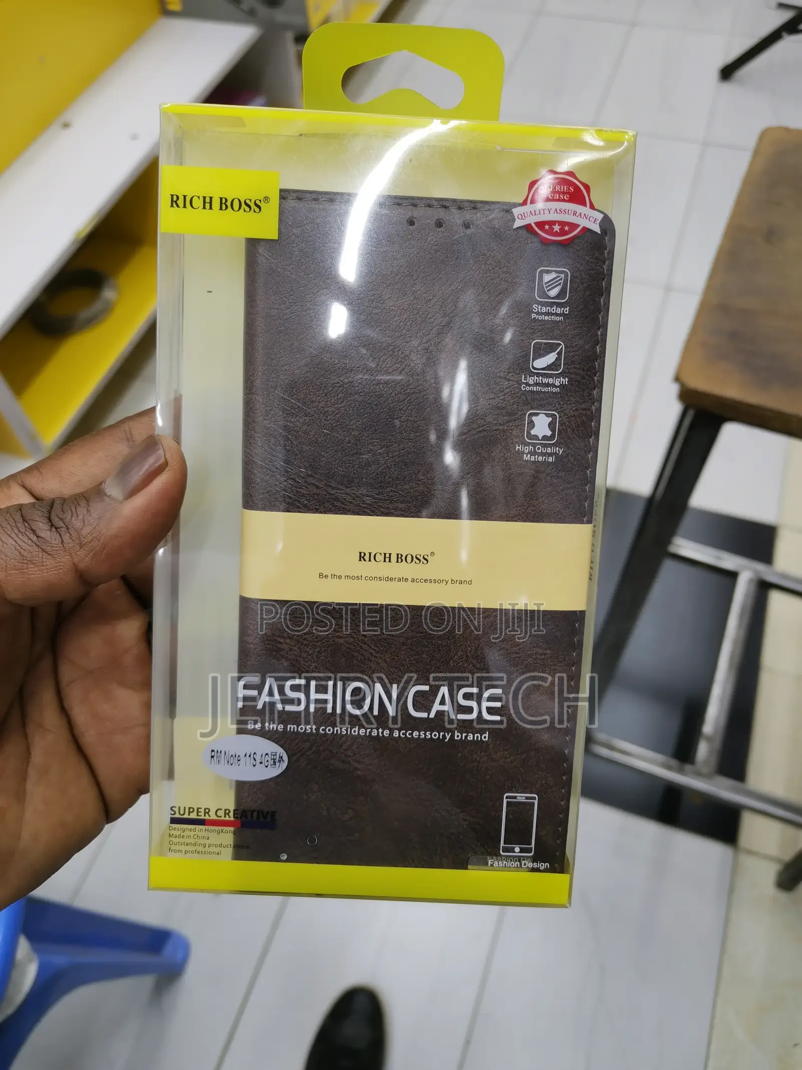 Xiaomi Redmi Note 11s 4G Cover - Brown- Rich Boss Leather