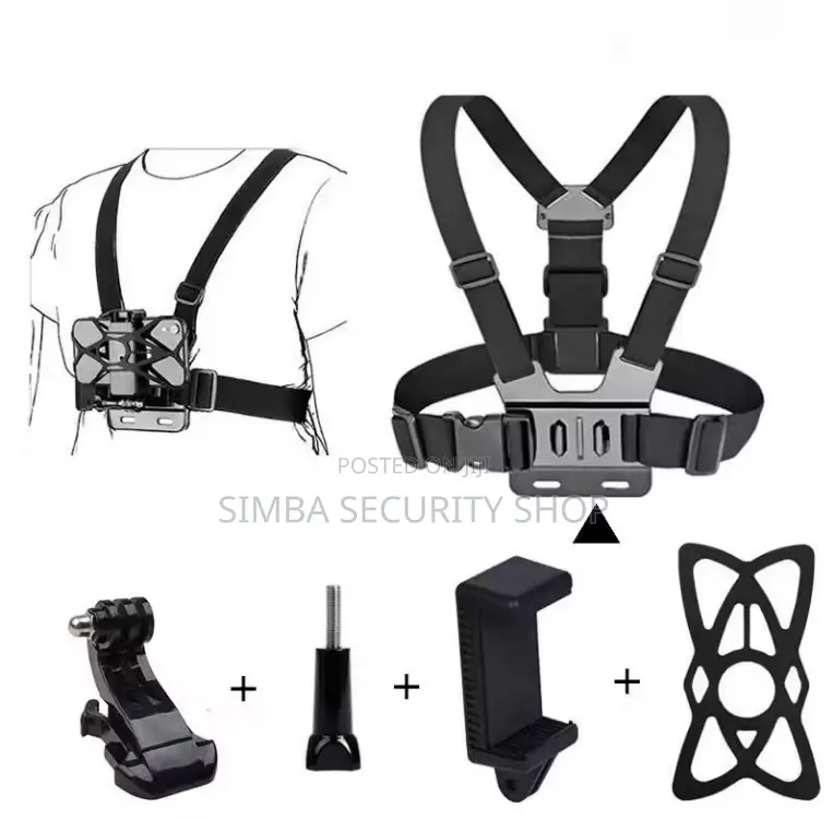 Chest Phone Action Camera Holder Gopro Harness Kit Set Strap
