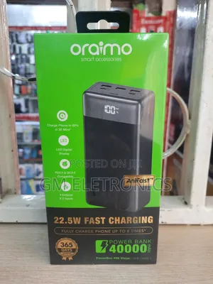 22.5W Fast Charging 40000 Mah Powerbank With Display .