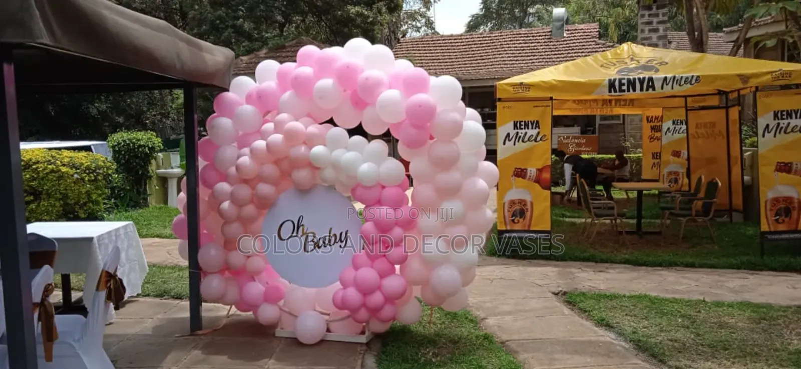Oh Baby Balloons Backdrop