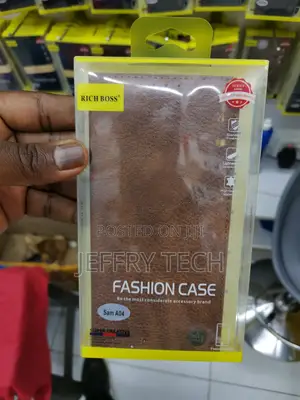 Rich Boss Leather Case for Samsung A04S -Brown-
