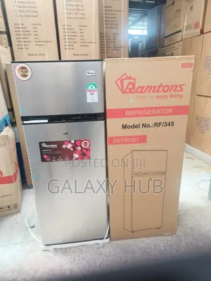 204l Ramtons Rf/345 Direct Cool Silver Double Door Fridge