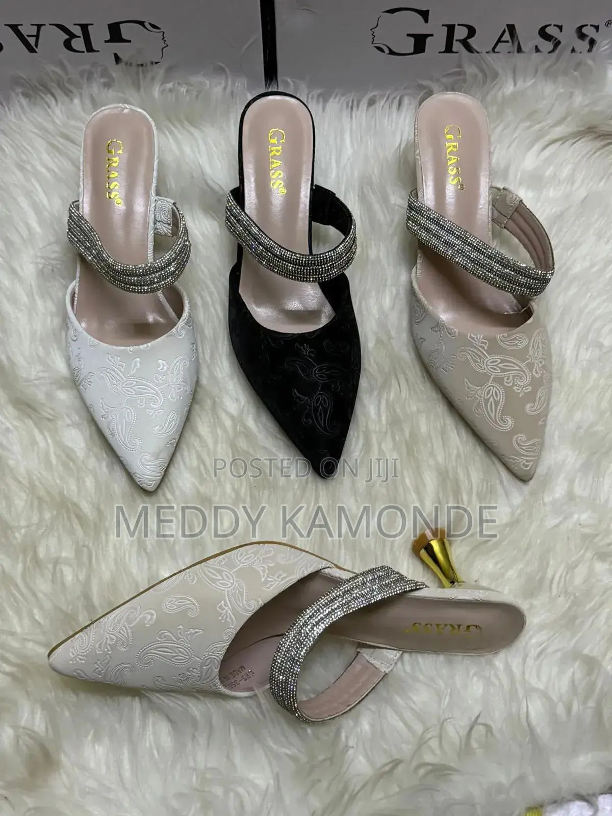 One Strap Open Heel Shoes