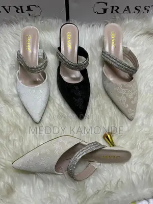 One Strap Open Heel Shoes
