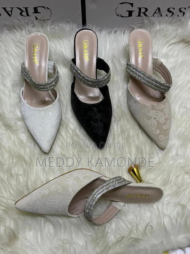 One Strap Open Heel Shoes