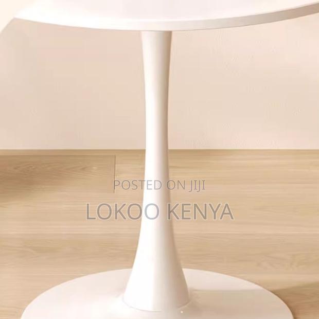 Dining Table: Mid-Century Pedestal Dining Table - thumbnail 4