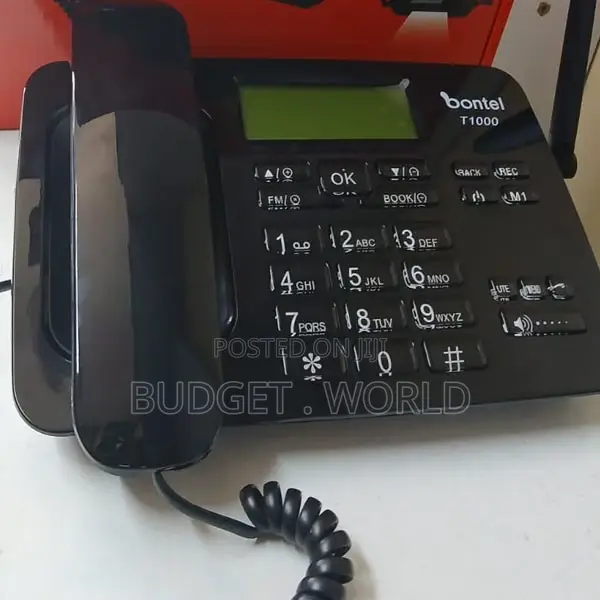 T1000 Dual Sim GSM Desktop Phone ;Battery Life: About 5 Days