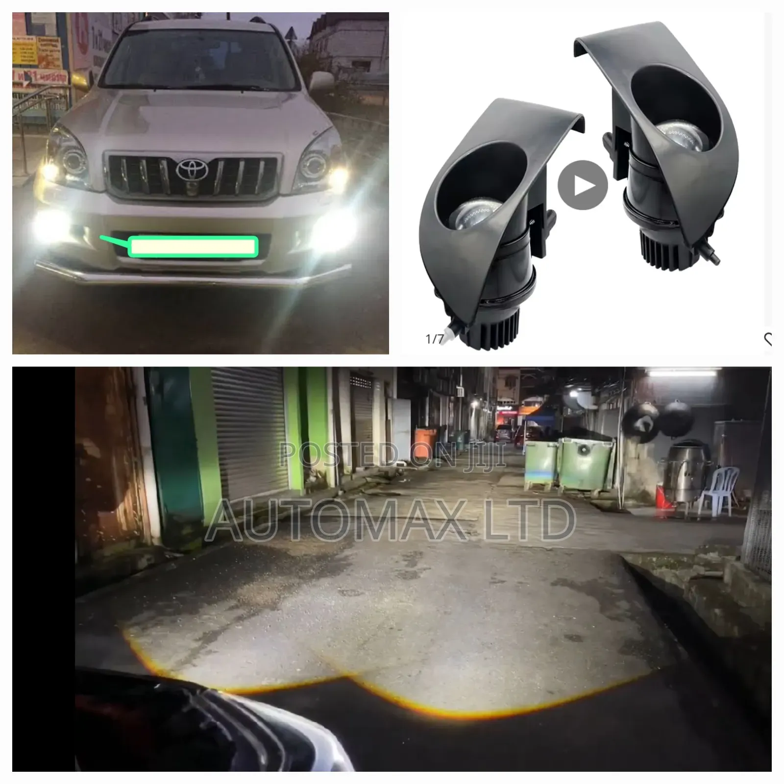 Toyota Landcruiser Prado, J120, Bi-Led Projector Fog Lamps