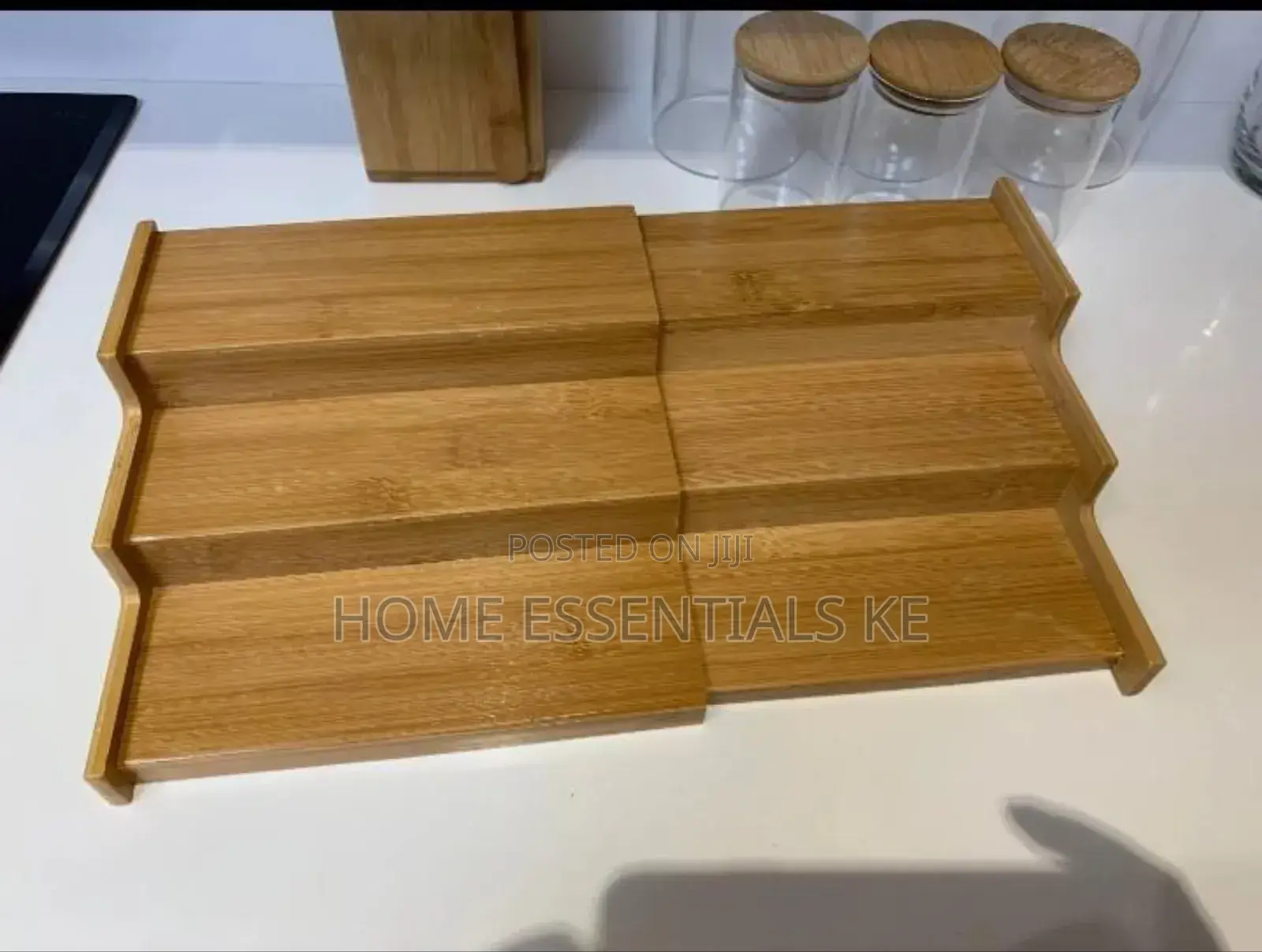 Bamboo 3 Tier Expandable Storage Rack