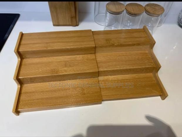 Bamboo 3 Tier Expandable Storage Rack - thumbnail 3