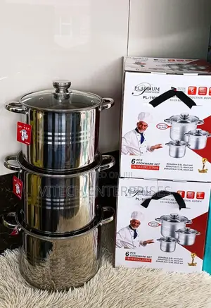 Platinum 6pcs Stainless Cookware Set Pl-11003