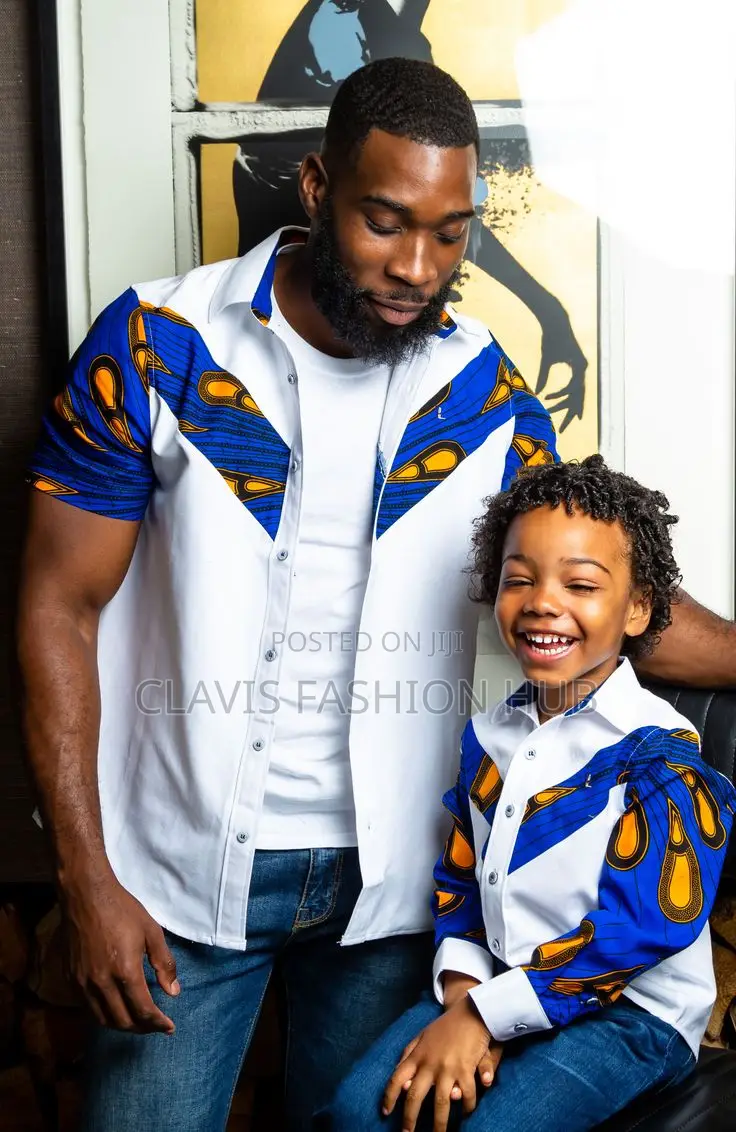 Father and Son African Men Shirts