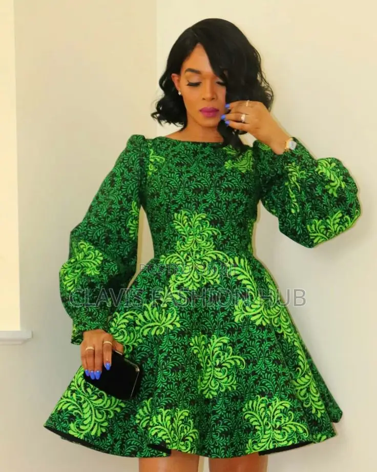 Kitenge Skater Dress for Ladies