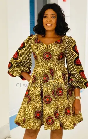 Kitenge Skater Dress for Ladies