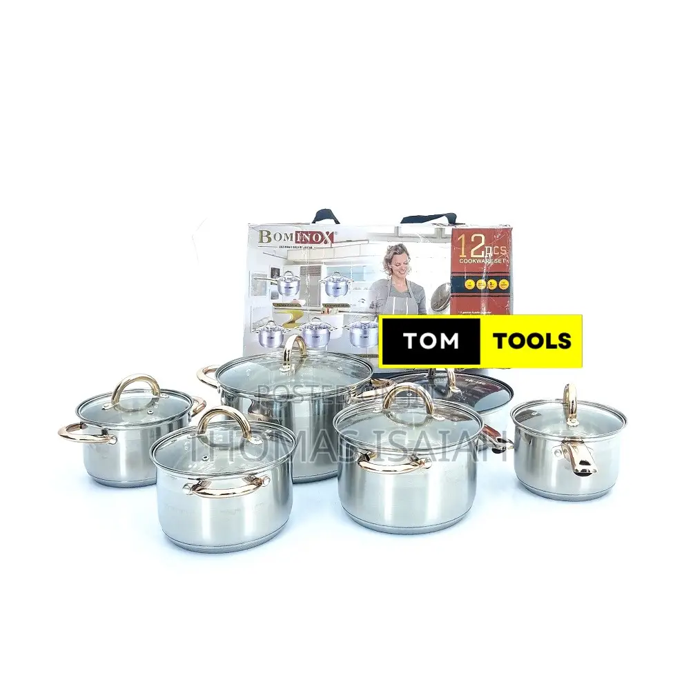 12PCS BOMINOX Stainless Steel Cookware Set