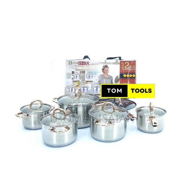 12PCS BOMINOX Stainless Steel Cookware Set - main view