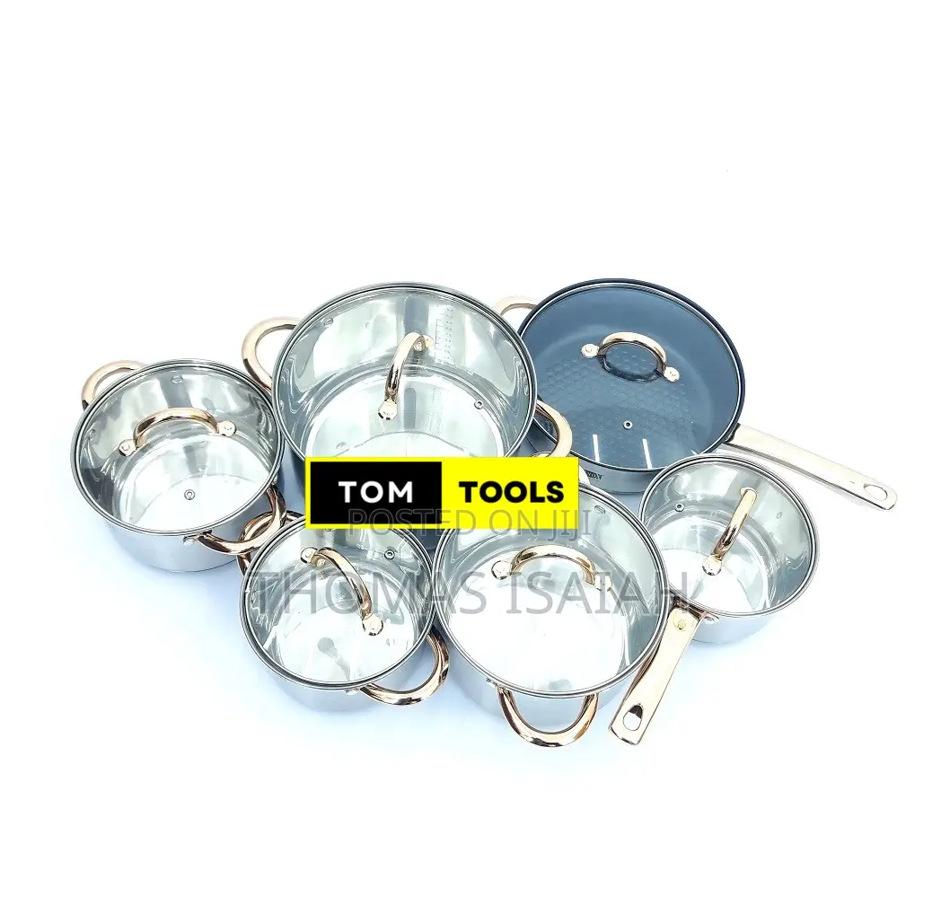 12PCS BOMINOX Stainless Steel Cookware Set