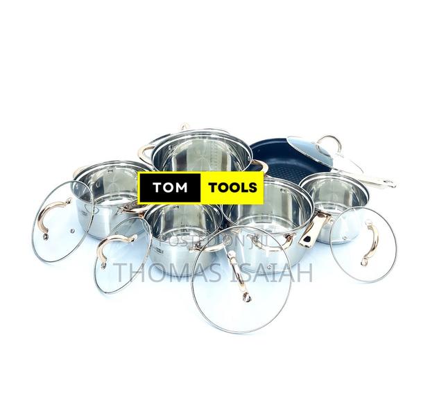 12PCS BOMINOX Stainless Steel Cookware Set - thumbnail 3