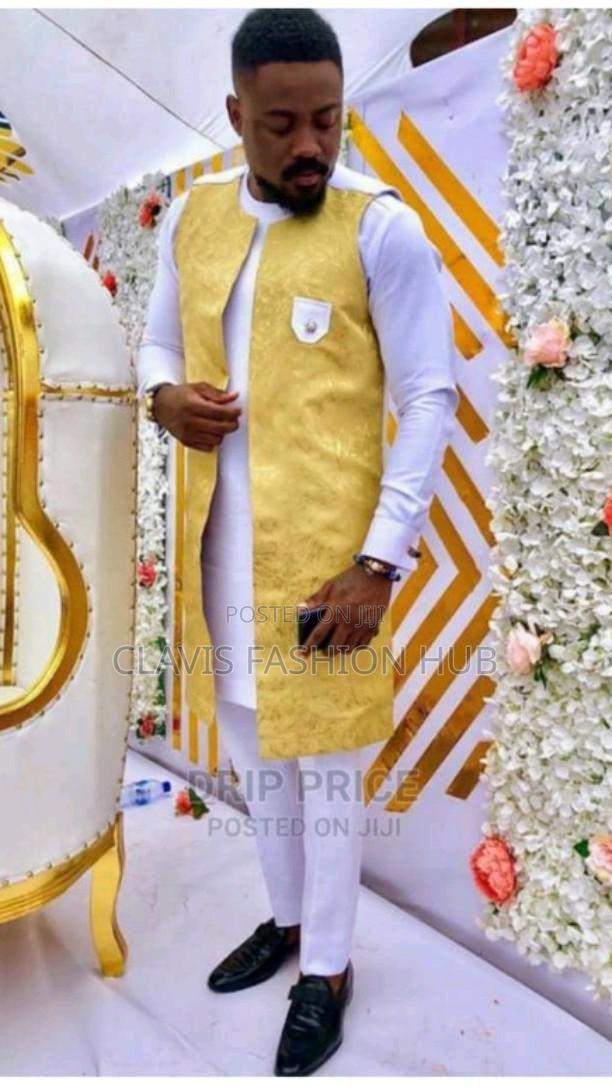 3 Piece African Men Suit for Weddings