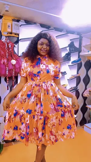 Multicolour Orange Dress