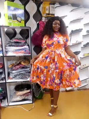 Multicolour Orange Dress