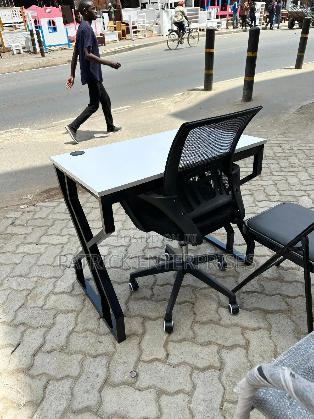 1.2 MTR Metallic Study Table Plus Study Chair