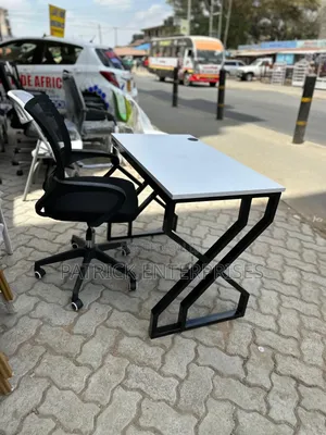 1.2 MTR Metallic Study Table Plus Study Chair