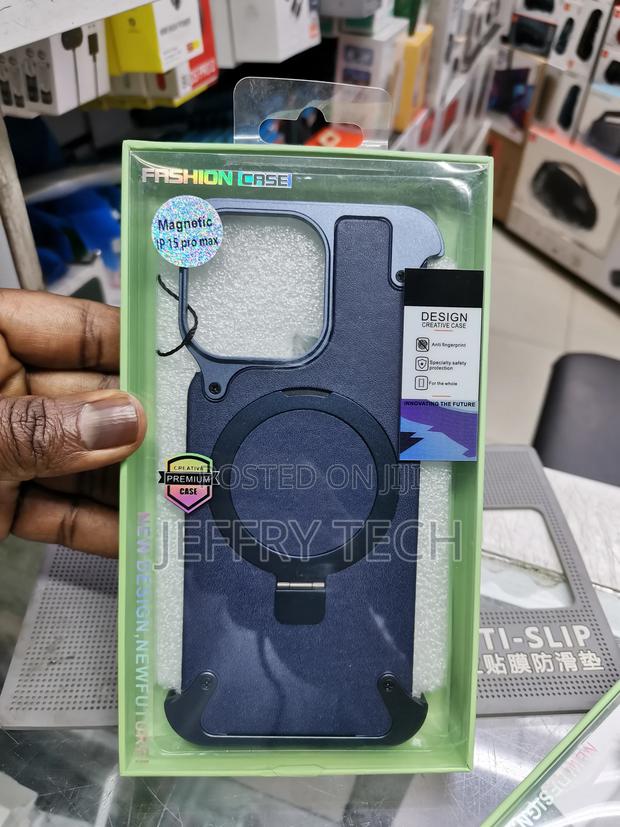 iPhone 15 Pro Max Bumper Case,Sleek Design, Metal Frameless - main view