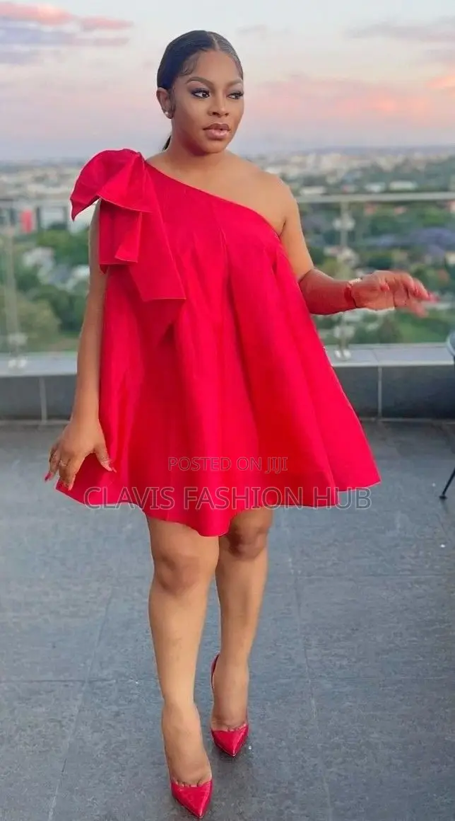 Red Free Dress- Knee Length