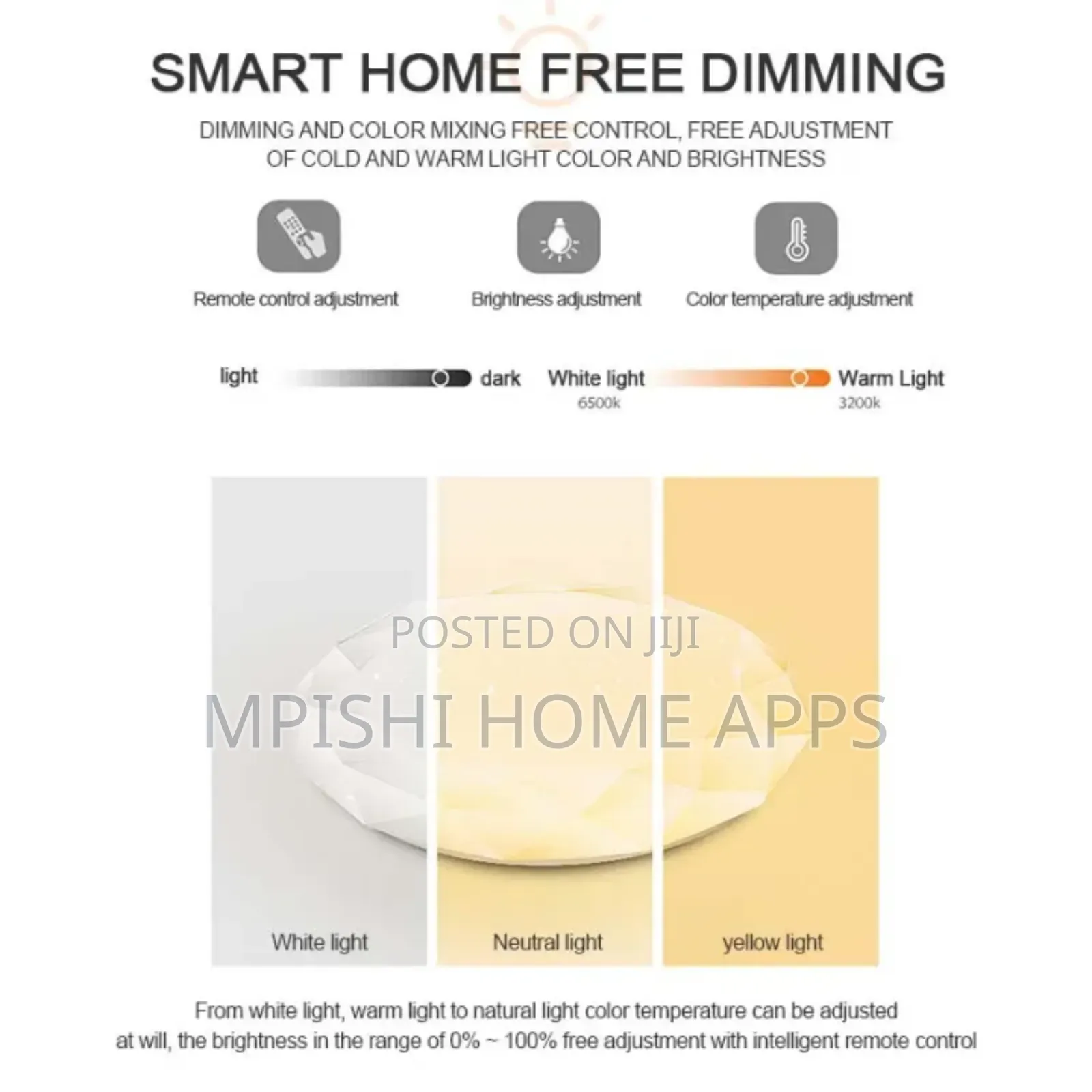 LED Diamond Ceiling Light