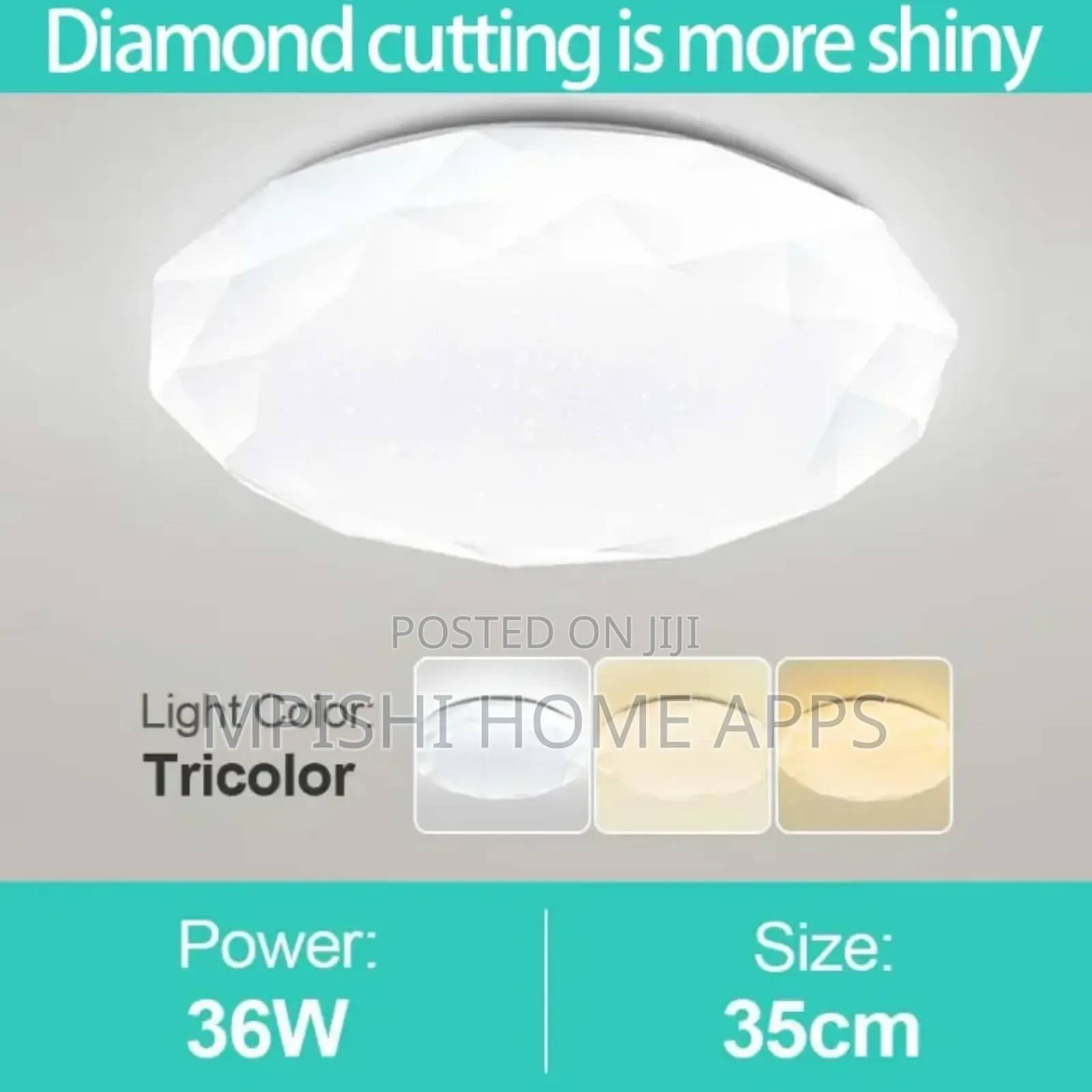 LED Diamond Ceiling Light