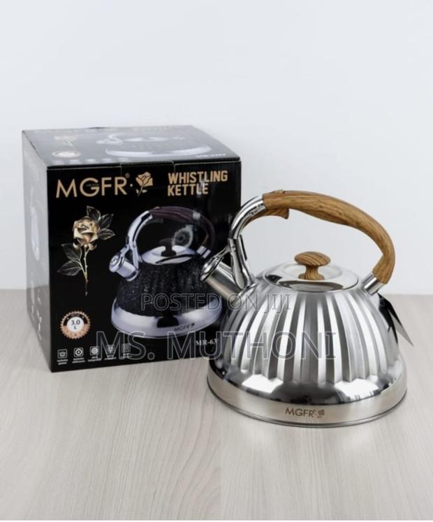 3 Litres Quality Stainless Steel Whistling Kettle - main view