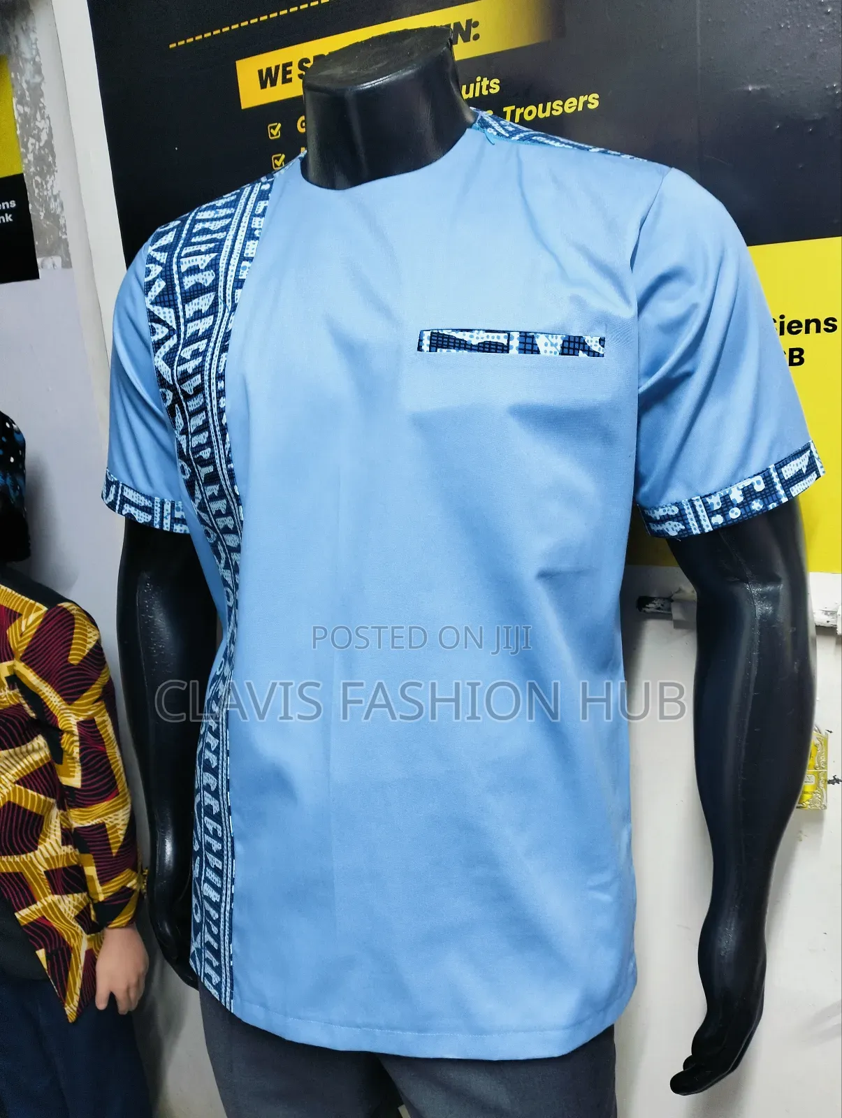 Blue Executive African Senator Shirt