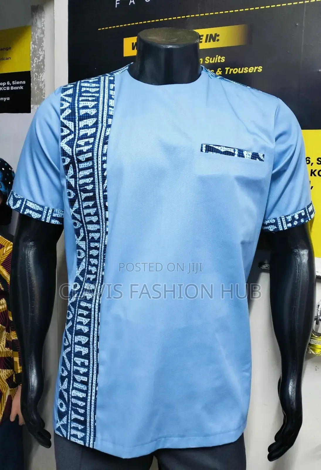 Blue Executive African Senator Shirt