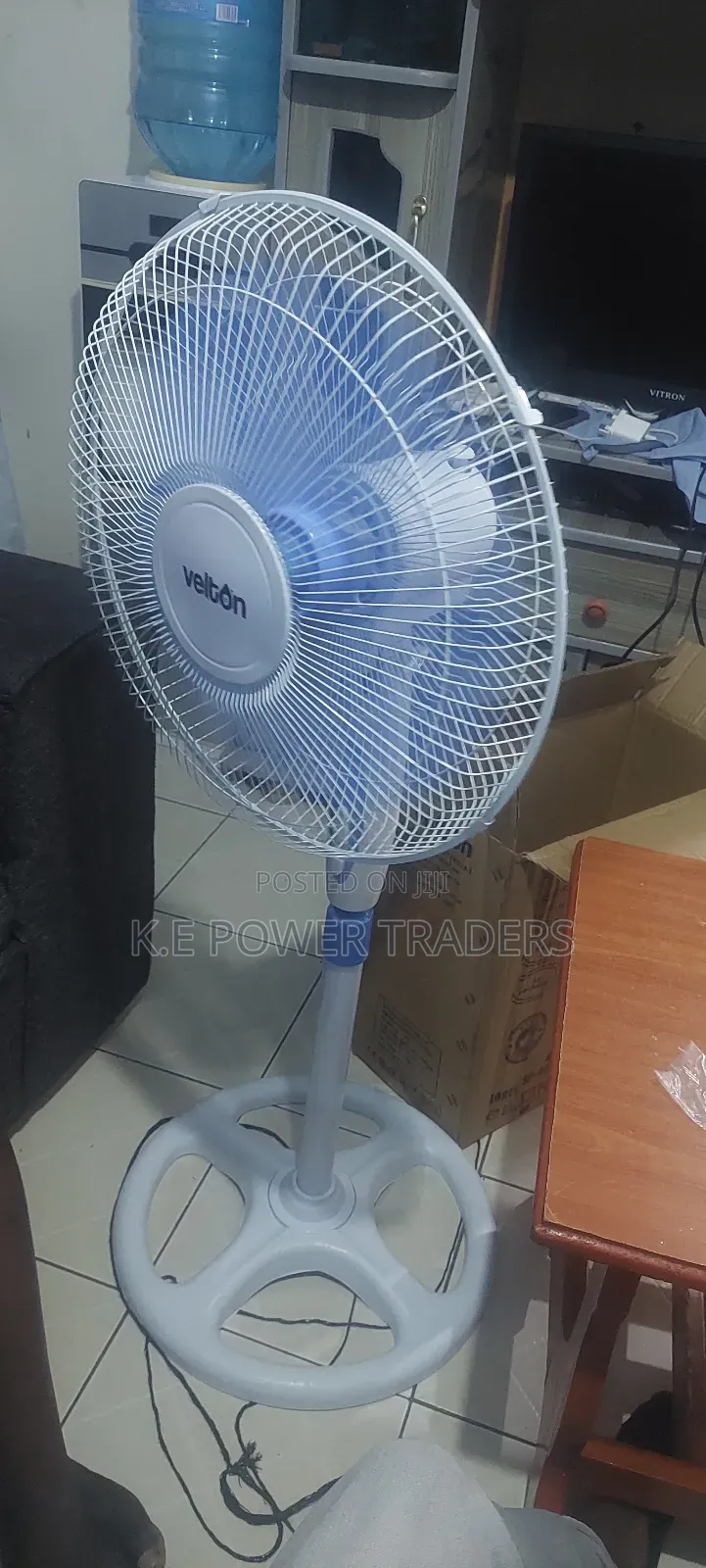 White Velton Stand Fan