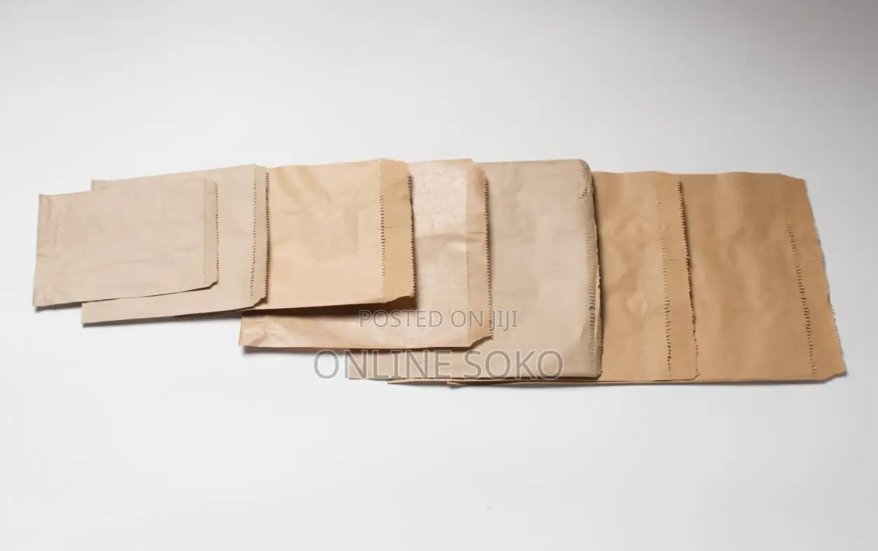 Brown Packaging Millinery Khaki Bags Pouches – 100 PCS