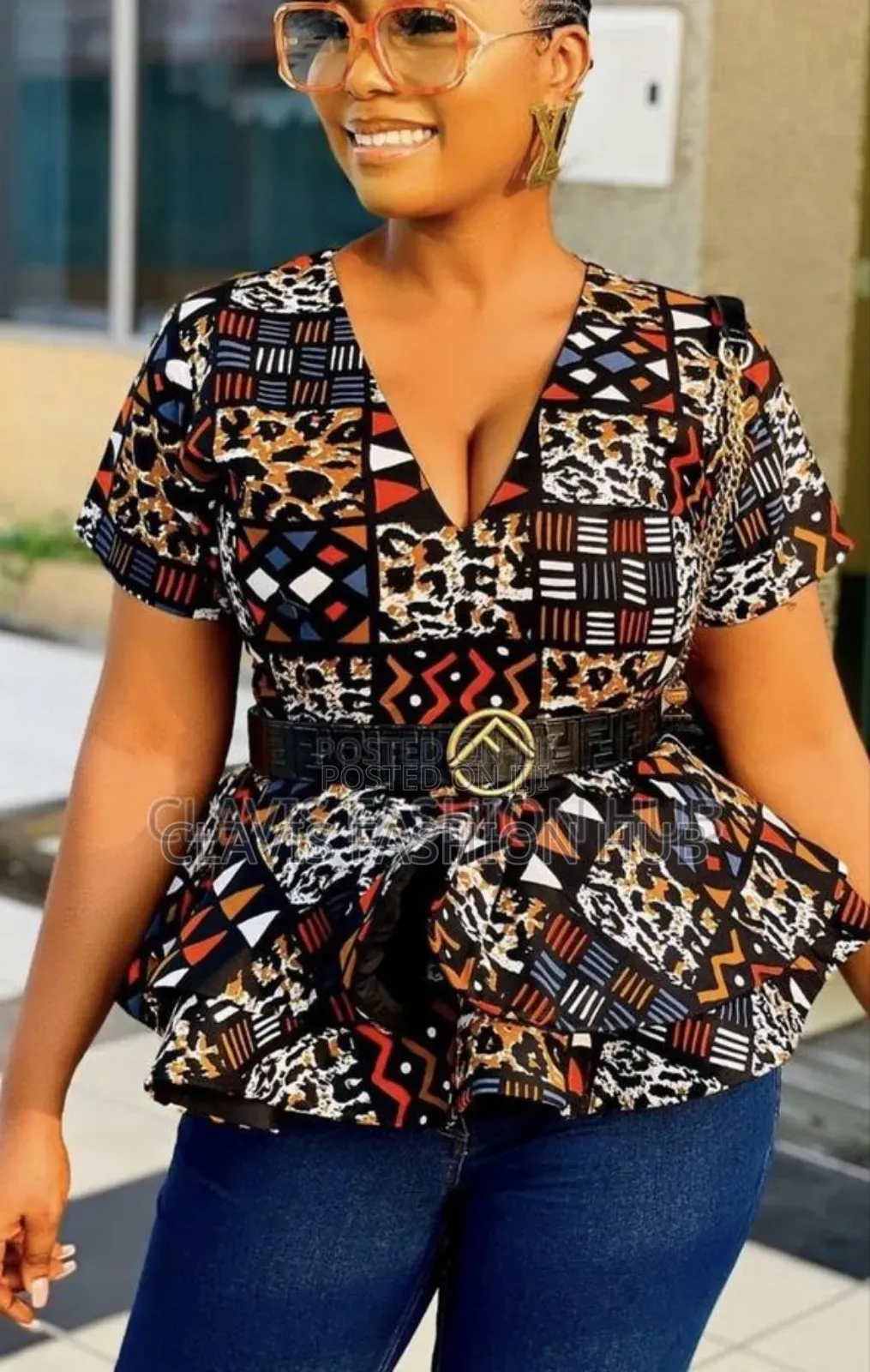 Ladies Kitenge/ Ankara Top