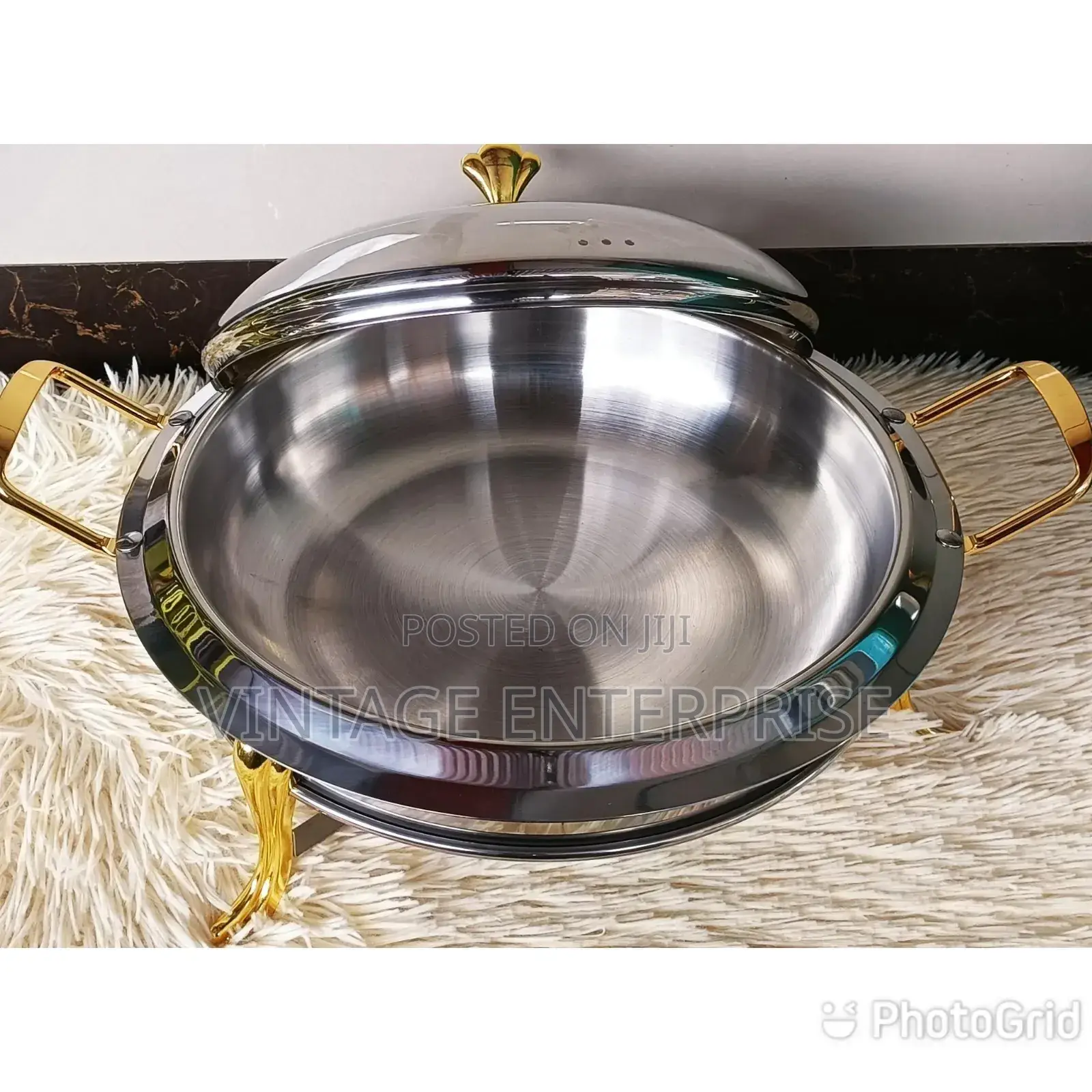 Round Stainless Steel Chaffing Dish