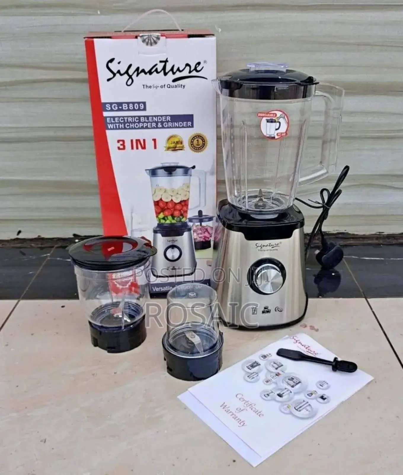 Signature 3 in 1 Blender