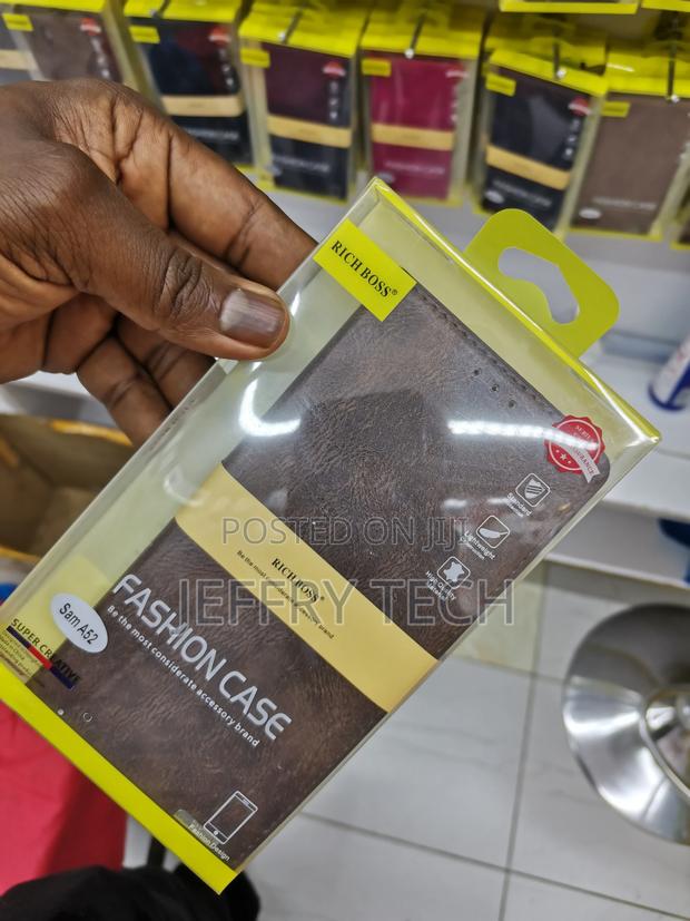 Rich Boss Leather Flip Case for Oppo A52 Brown - thumbnail 2