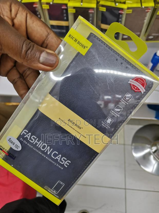 Rich Boss Leather Case for Tecno Spark 10C Black - thumbnail 3