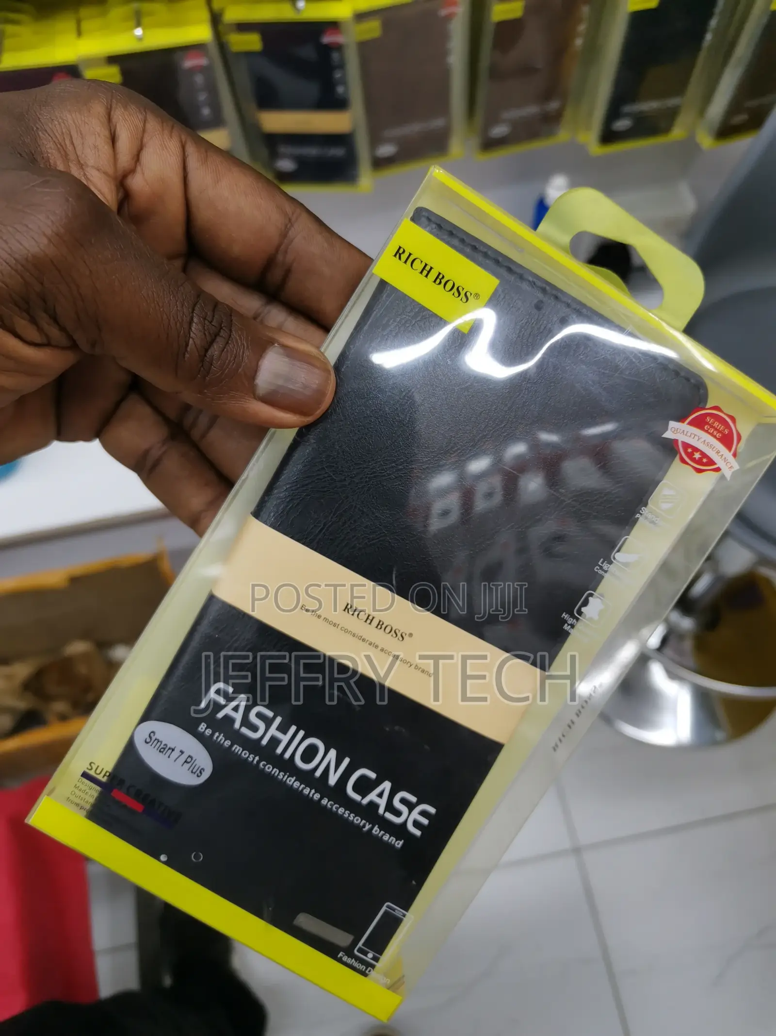 Rich Boss Flip Cover for Infinix Smart 7 Plus Black