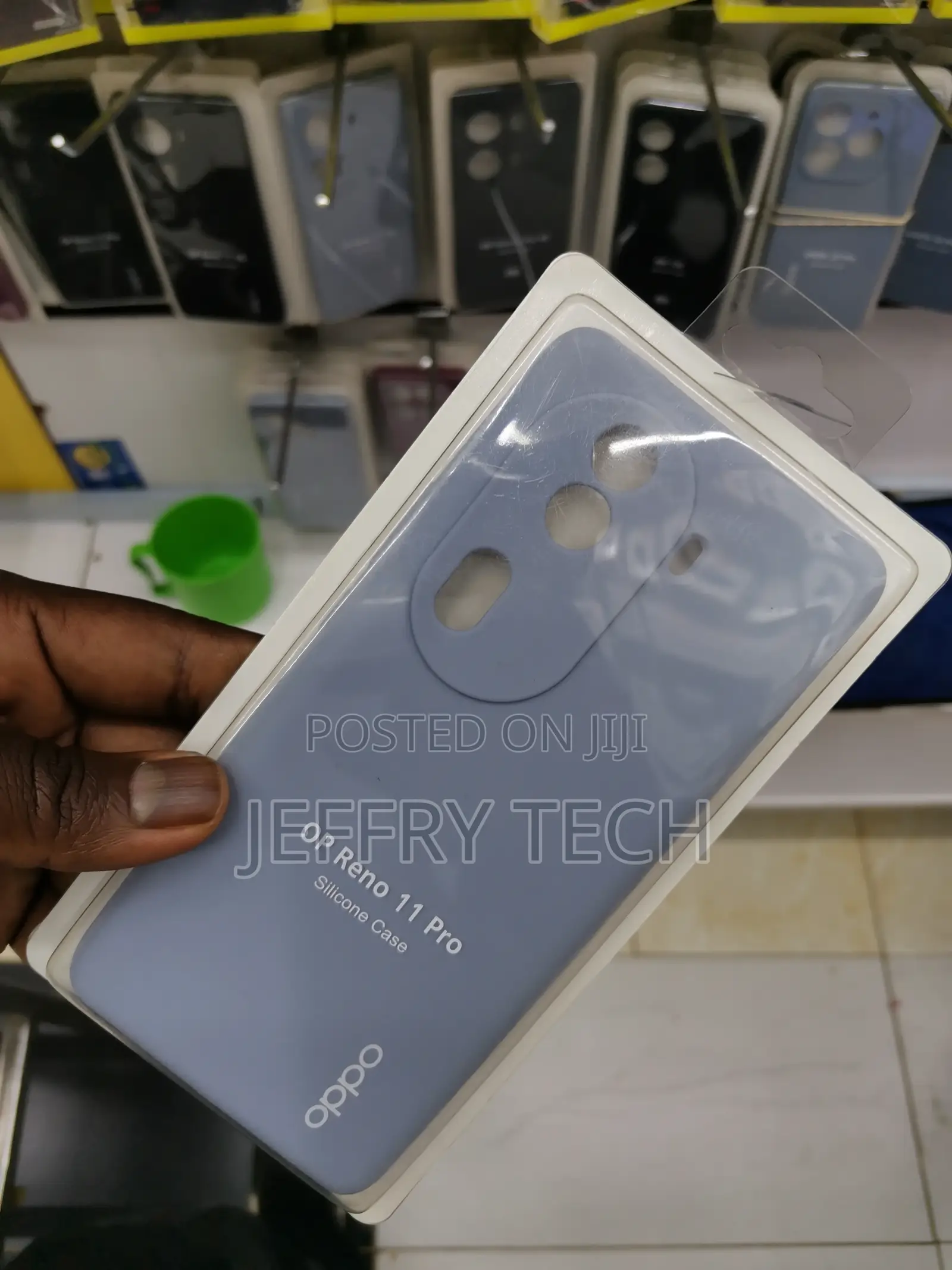 Silicone Case for OPPO Reno 11 Pro -Gray-