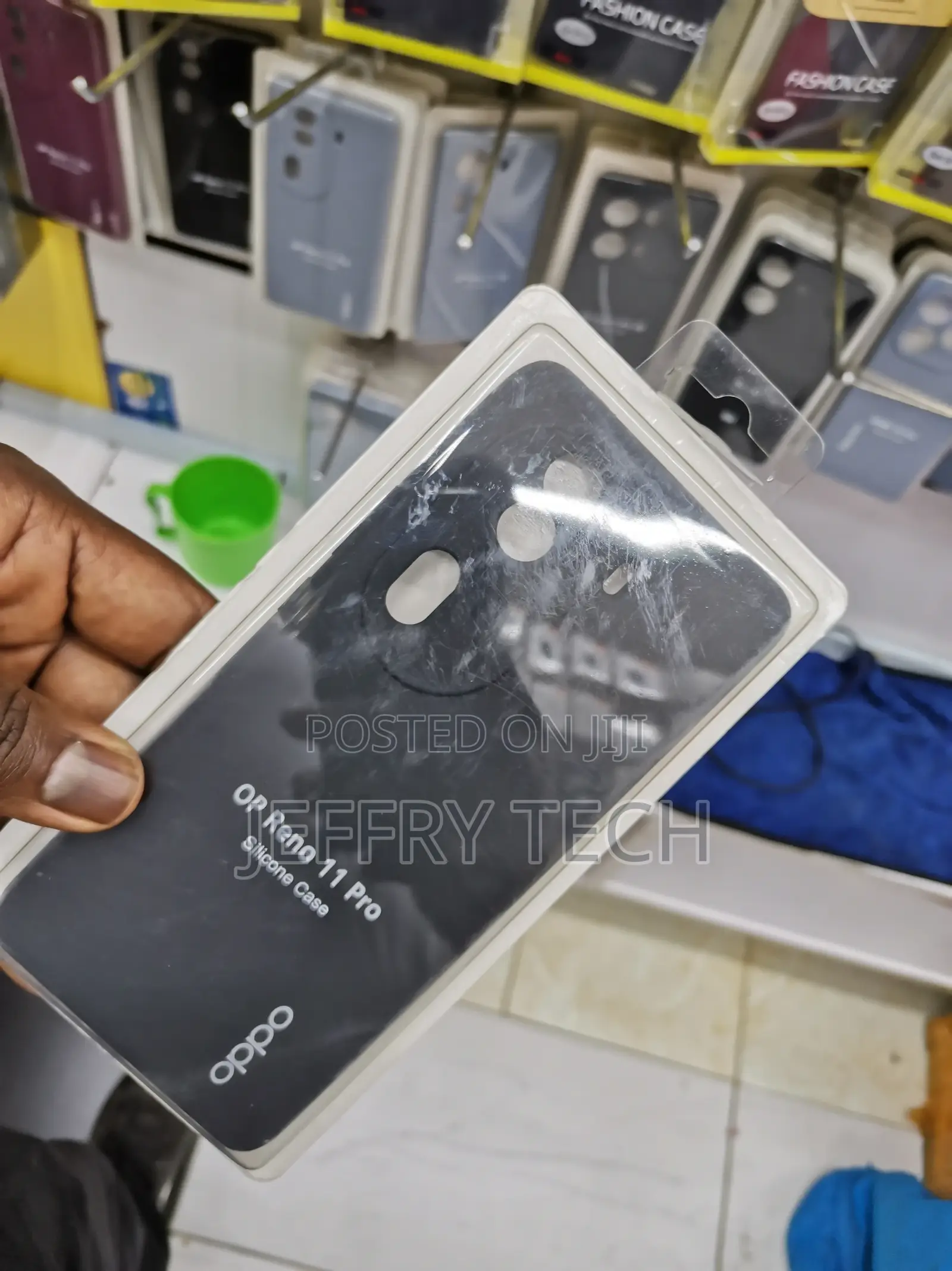 Silicone Case for Oppo Reno 11 Pro -Black-
