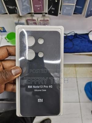 Silicone Case for Redmi Note 13 Pro 4G -Black- - thumbnail 2