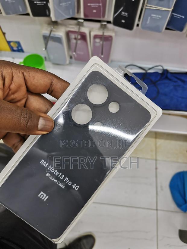 Silicone Case for Redmi Note 13 Pro 4G -Black- - thumbnail 3