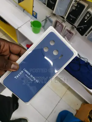 Silicone Case for Tecno Camon 30 Pro 5G -Blue-